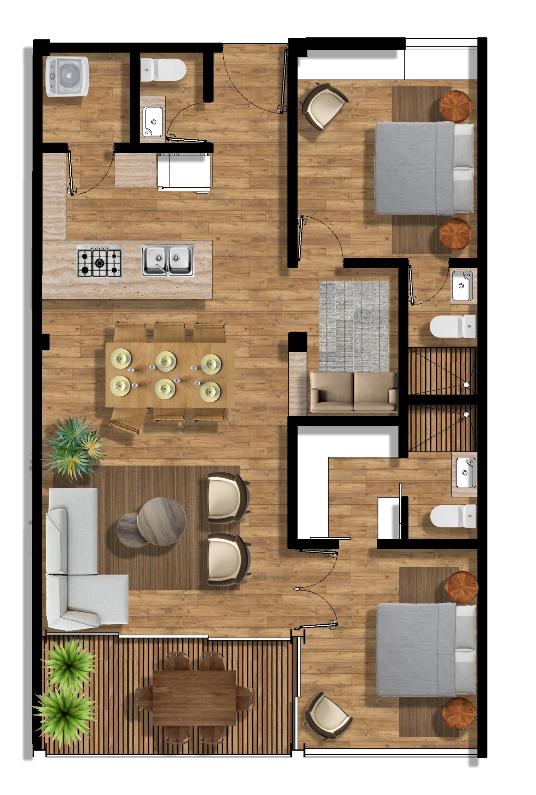 Plano departamento 116