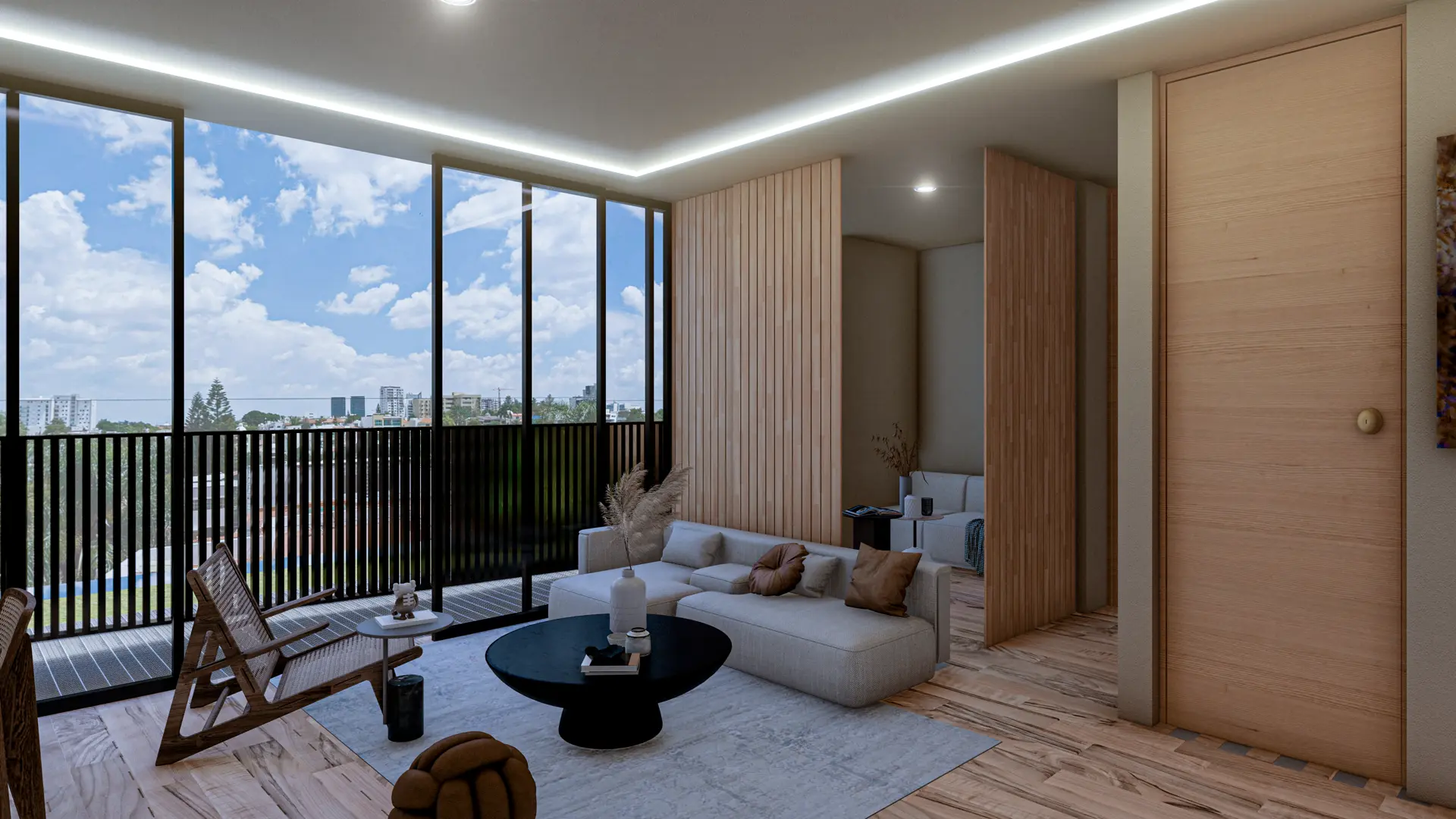 Interior departamento Torre Sofía