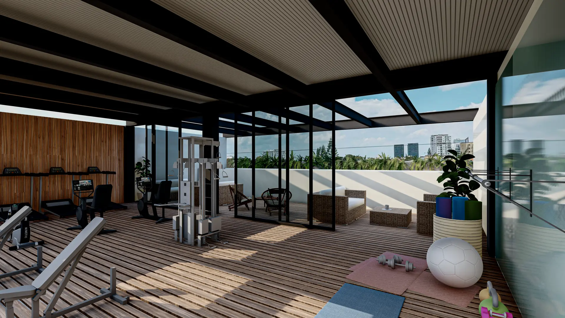Gimnasio de Torre Sofía en Providencia